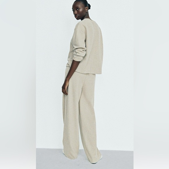 NWT ZARA 2024 COLLECTION SOFT STRAIGHT LEG PANTS SIZE S AND L - Picture 4 of 10